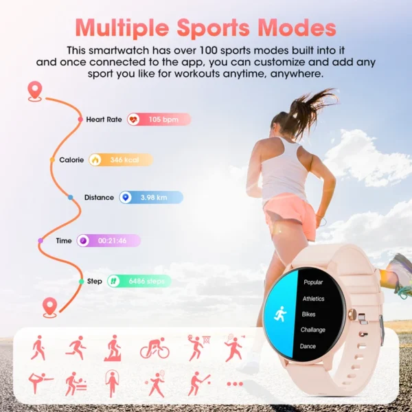 Women'S Smartwatch Bluetooth Call - Image 4