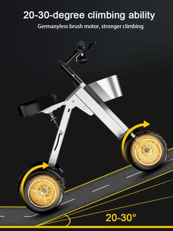 Folding Electric Tricycle Mini Portable - Image 21