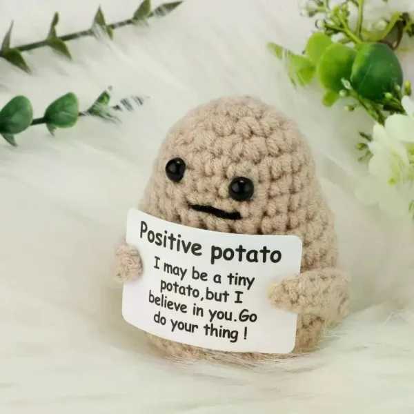 Mini Handmade Plush Wool Knitting Doll - Image 4