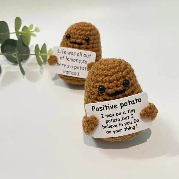Mini Handmade Plush Wool Knitting Doll - Image 12