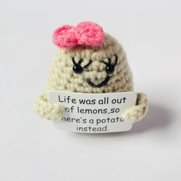 Mini Handmade Plush Wool Knitting Doll - Image 18
