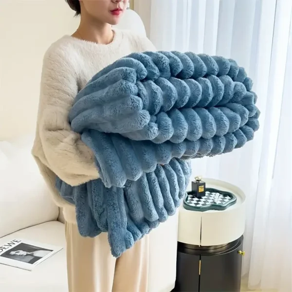 Multifunctional Rabbit Velvet Blanket - Image 9