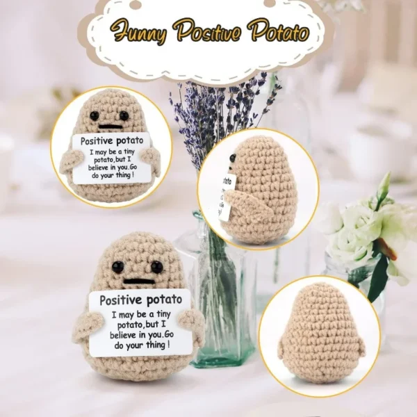 Mini Handmade Plush Wool Knitting Doll - Image 10