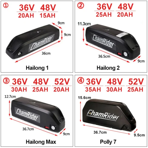 Original 48V Battery 48V 20AH  52V ebike Battery - Image 4