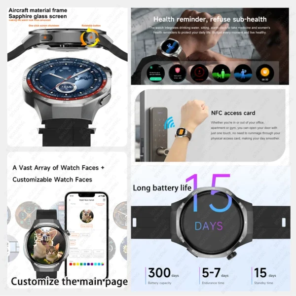 For Huawei Xiaomi GT5 Pro Smart Watch Men - Image 2