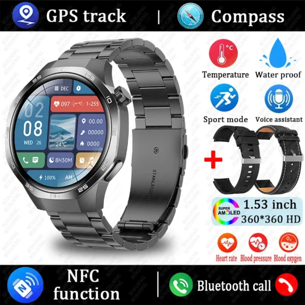 For Huawei Xiaomi GT5 Pro Smart Watch Men - Image 10