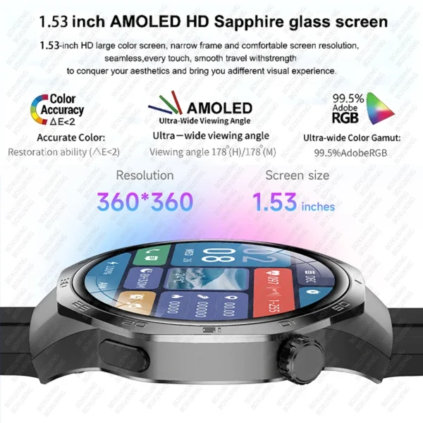 For Huawei Xiaomi GT5 Pro Smart Watch Men - Image 5