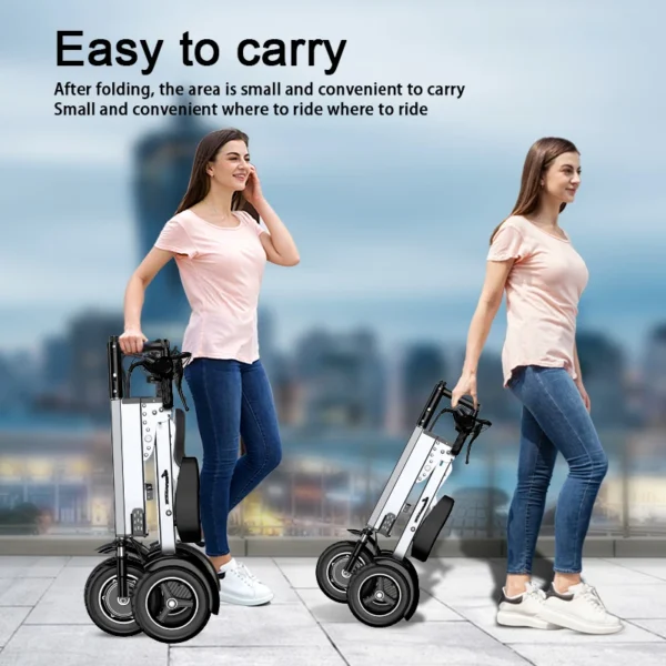 Folding Electric Tricycle Mini Portable - Image 3
