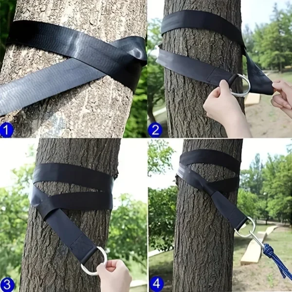 Outdoor Swing Hammock With Safety Belt - Image 2