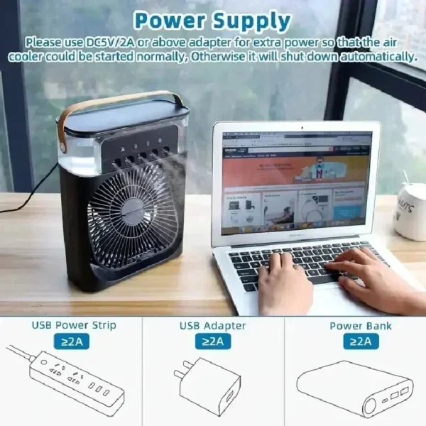 3 In 1 Portable Humidifier Fan - Image 13