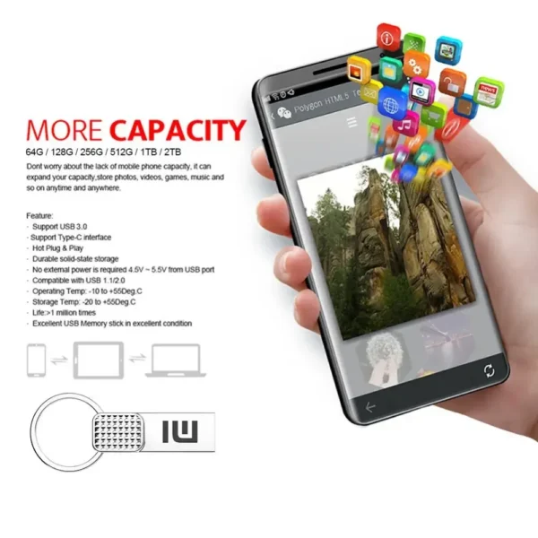Xiaomi 2TB Original Flash Drive USB 3.0 - Image 3