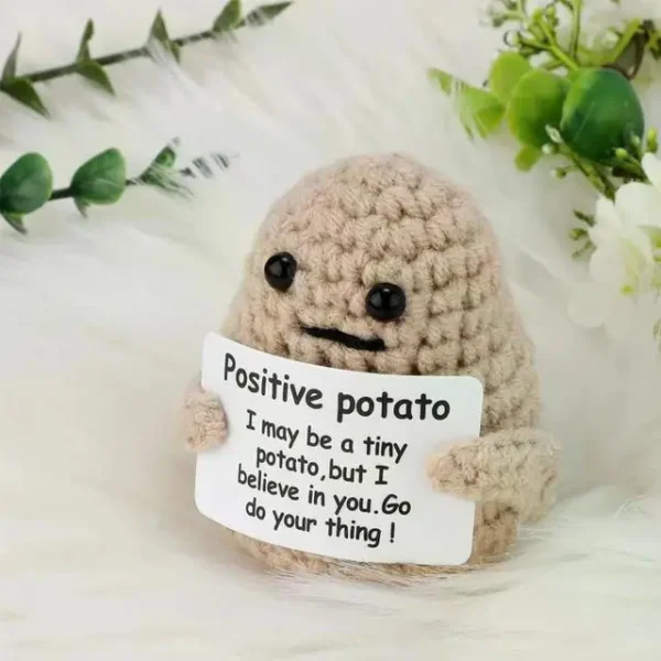 Mini Handmade Plush Wool Knitting Doll - Image 8
