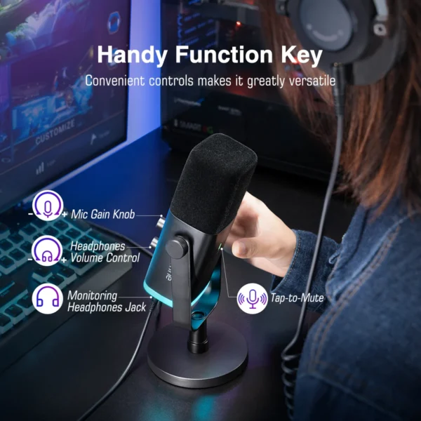 Dynamic Microphone with RGB Control - Image 4