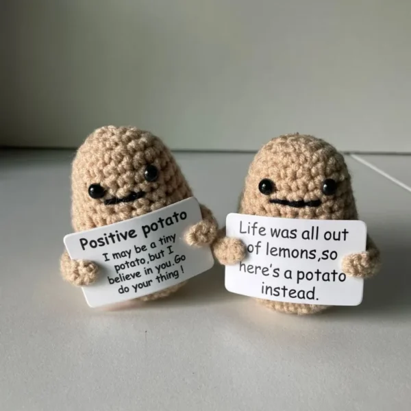 Mini Handmade Plush Wool Knitting Doll - Image 14