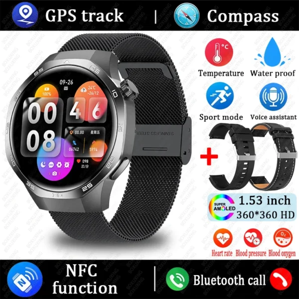 For Huawei Xiaomi GT5 Pro Smart Watch Men - Image 8