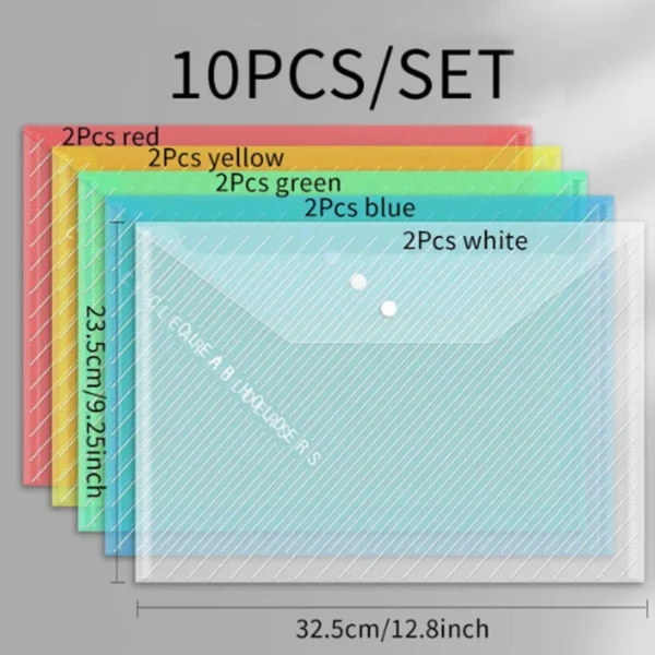 10 Pieces A4 Twill Waterproof Snap - Image 14
