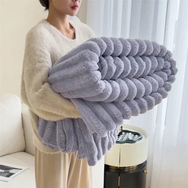 Multifunctional Rabbit Velvet Blanket - Image 7