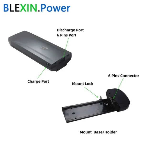 Rear Rack Electric Bike Battery - Image 6
