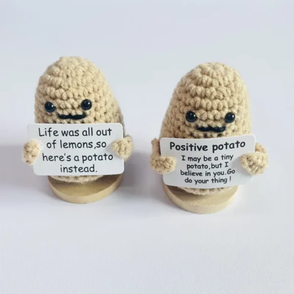 Mini Handmade Plush Wool Knitting Doll - Image 17