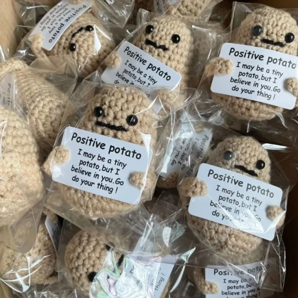 Mini Handmade Plush Wool Knitting Doll - Image 16