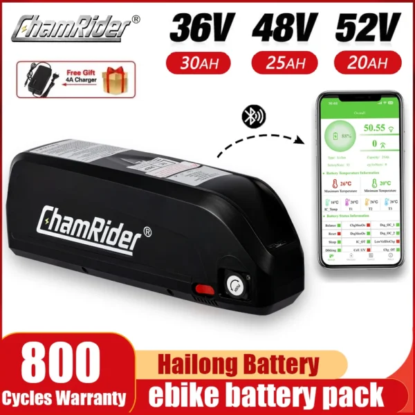 Original 48V Battery 48V 20AH  52V ebike Battery - Image 3