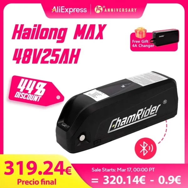 Original 48V Battery 48V 20AH  52V ebike Battery