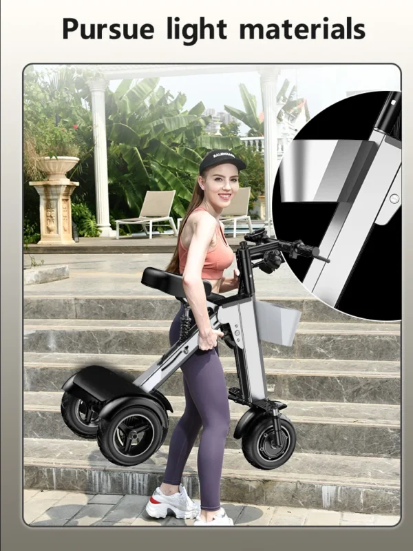 Folding Electric Tricycle Mini Portable - Image 18