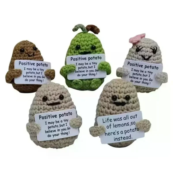 Mini Handmade Plush Wool Knitting Doll - Image 2