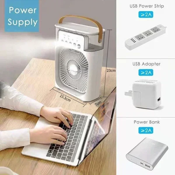 3 In 1 Portable Humidifier Fan - Image 3