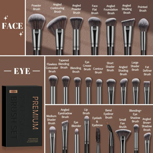 25 Pieces Makeup Brushes Kit