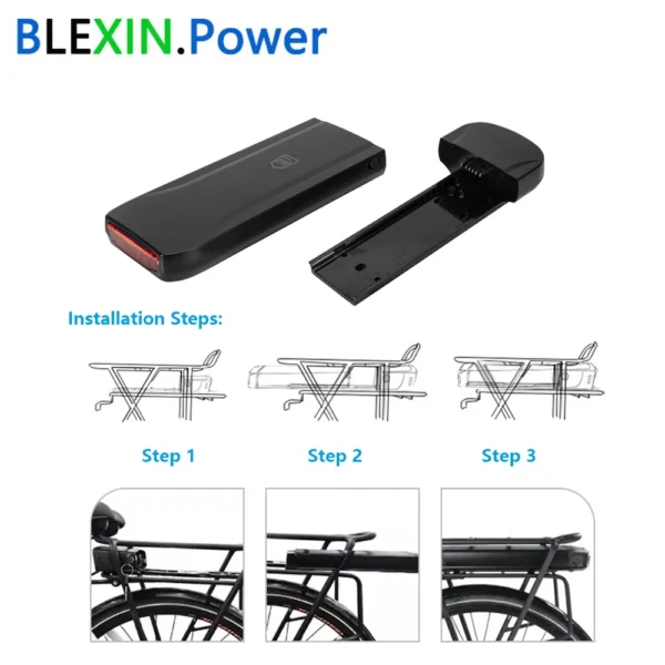 Rear Rack Electric Bike Battery - Image 11