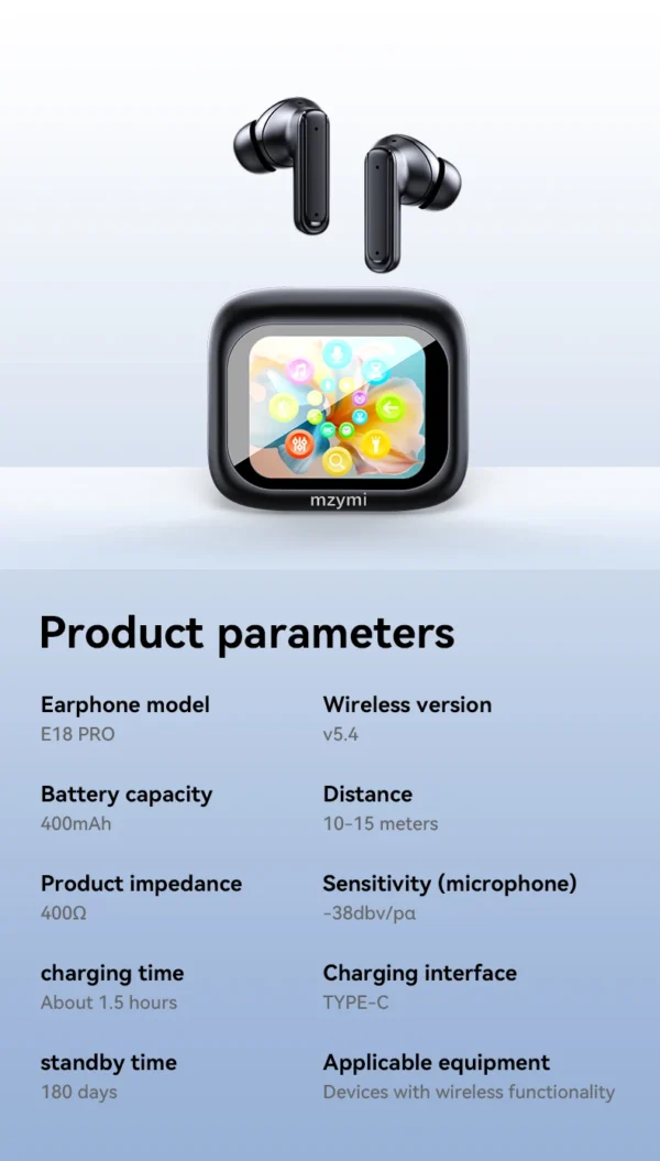 mzyni E18 Pro ANC Wireless Earbuds - Image 31