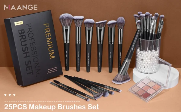 25 Pieces Makeup Brushes Kit - Image 11