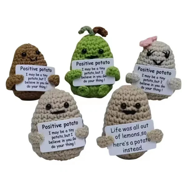 Mini Handmade Plush Wool Knitting Doll - Image 21