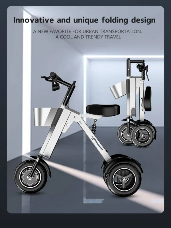Folding Electric Tricycle Mini Portable - Image 9