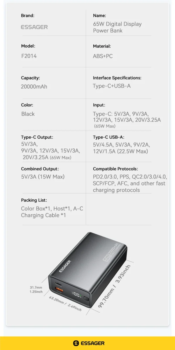 Essager Power Bank 20000 - Image 21