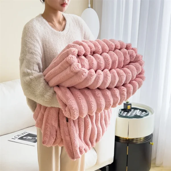 Multifunctional Rabbit Velvet Blanket - Image 8