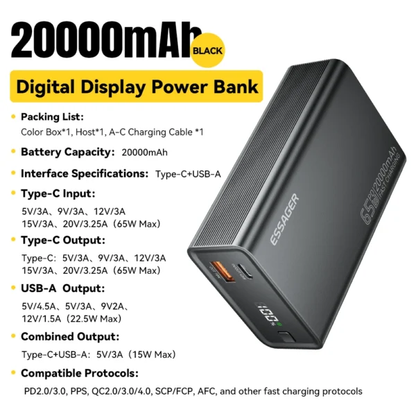 Essager Power Bank 20000 - Image 7