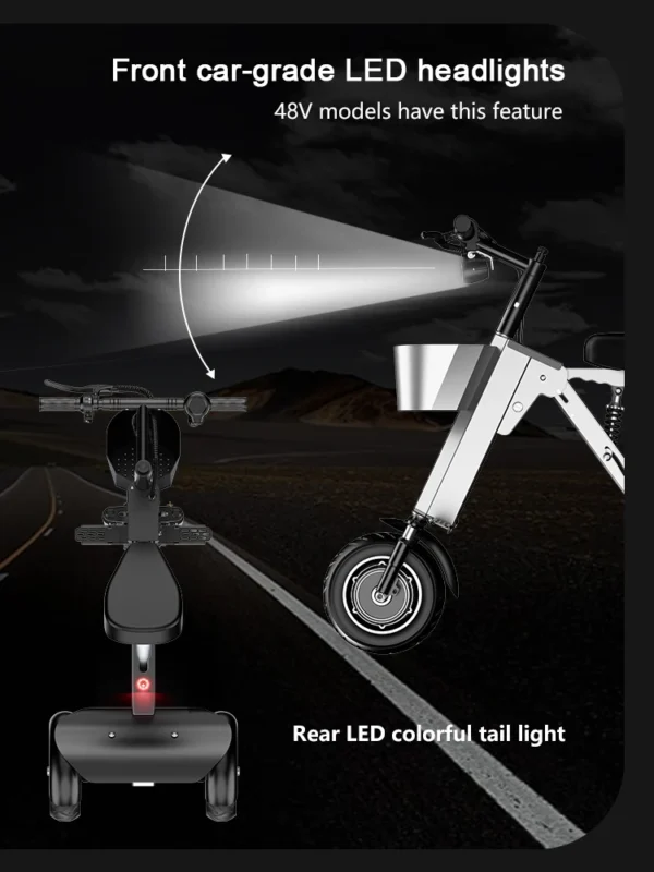 Folding Electric Tricycle Mini Portable - Image 22