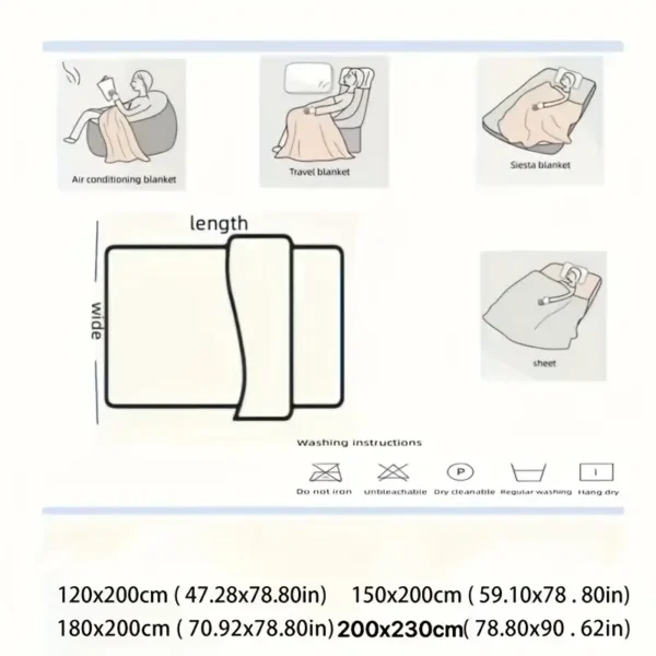 Multifunctional Rabbit Velvet Blanket - Image 4